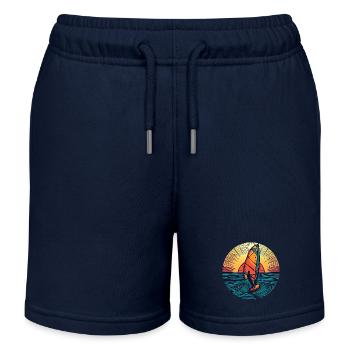 windsurfer surfer sunset - Kinder Organic Joggingshorts Mini Bolter von Stanley/Stella - Navy - Vorne