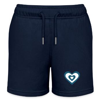 Cadeau pour la fête des mères : Idée de cadeau pour la fête des mères - Short de jogging enfant bio Stanley/Stella - bleu marine - Devant