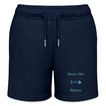 BONNE FÊTE. FÊTE DES MÈRES. FÊTE DES PÈRES. FÊTE - Short de jogging enfant bio Stanley/Stella - bleu marine - Devant