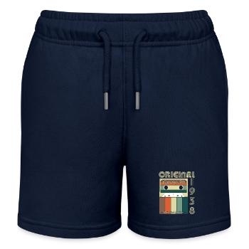 Anniversaire légendaire de 1938 - Short de jogging enfant bio Stanley/Stella - bleu marine - Devant