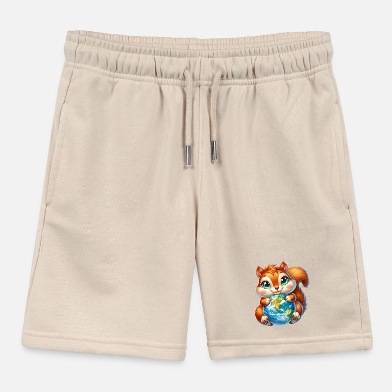 Süßes Eichhörnchen Umweltschutz Erde Kinder Organic Joggingshorts Mini Bolter von Stanley/Stella