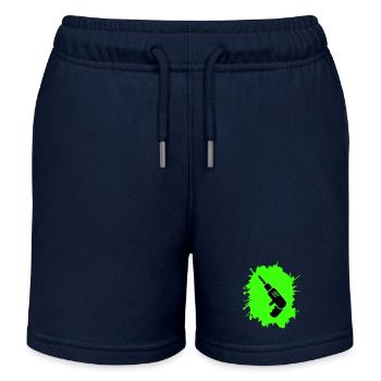 Drill Blobs Craftsman - Kids Organic Sweat Shorts by Stanley/Stella - navy - Front