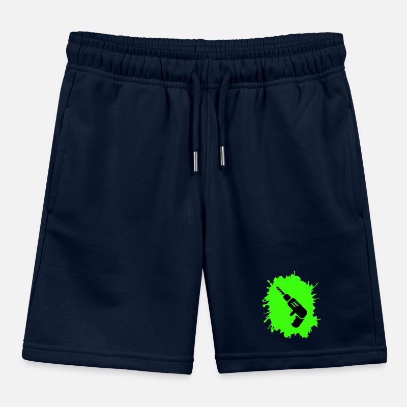 Drill Blobs Craftsman Kids Organic Sweat Shorts by Stanley/Stella