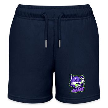One More Game - Kids Organic Sweat Shorts by Stanley/Stella - navy - Front