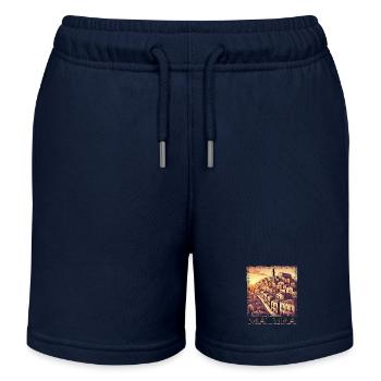 Matera Italien Urlaub Süden Sonnenuntergang - Kinder Organic Joggingshorts Mini Bolter von Stanley/Stella - Navy - Vorne
