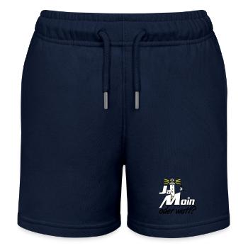 Ostsee Nordsee Shirt , Fun Shirt(25) - Kinder Organic Joggingshorts Mini Bolter von Stanley/Stella - Navy - Vorne