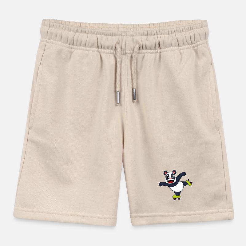 Panda Inline skating roller skates Kids Organic Sweat Shorts by Stanley/Stella