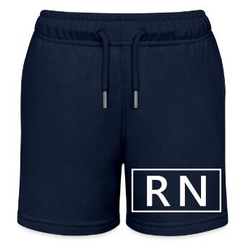 Infirmière autorisée ou infirmière diplômée fière d'être diplômée en soins infirmiers - Short de jogging enfant bio Stanley/Stella - bleu marine - Devant