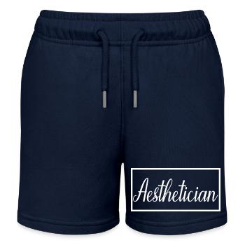 Esthéticienne Fière étudiante esthéticienne diplômée - Short de jogging enfant bio Stanley/Stella - bleu marine - Devant