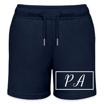 PA Proud Graduated Physician Assistant Student - Kids Organic Sweat Shorts by Stanley/Stella - navy - Front