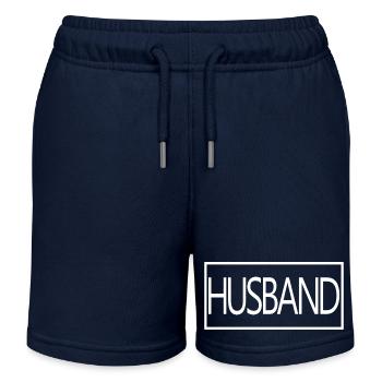 Ehemann passende Verlobung Hochzeit Flitterwochen - Kinder Organic Joggingshorts Mini Bolter von Stanley/Stella - Navy - Vorne