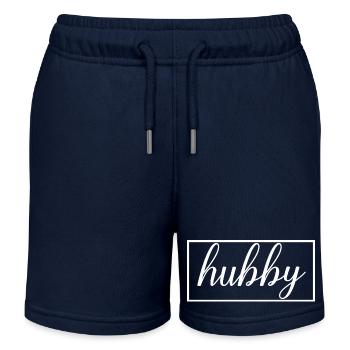 Ehemann Matching Verlobung Hochzeit Flitterwochen - Kinder Organic Joggingshorts Mini Bolter von Stanley/Stella - Navy - Vorne