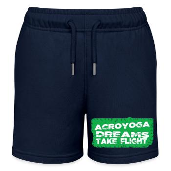 Yoga Fantaisie Innovant Anniversaire Abstrait Génial - Short de jogging enfant bio Stanley/Stella - bleu marine - Devant