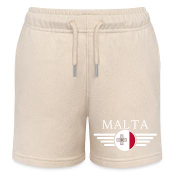 T-shirt Malte : Histoire, Magie de l’île, Culture - Short de jogging enfant bio Stanley/Stella - écru doux - Devant