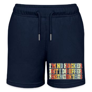 Anniversaire internet informatique - Short de jogging enfant bio Stanley/Stella - bleu marine - Devant