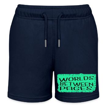 literature appreciation finding solace quote - Kinder Organic Joggingshorts Mini Bolter von Stanley/Stella - Navy - Vorne