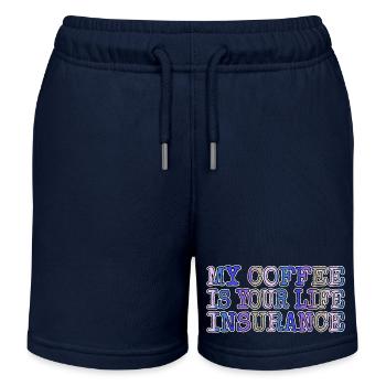 café bday génial cadeau d’anniversaire idée cadeau cadeau - Short de jogging enfant bio Stanley/Stella - bleu marine - Devant