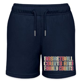 Basketball Boyfriend Family Reunion - Kids Organic Sweat Shorts by Stanley/Stella - navy - Front