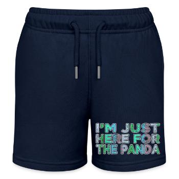 bday gift cool quote panda symbolism panda cubs - Kinder Organic Joggingshorts Mini Bolter von Stanley/Stella - Navy - Vorne