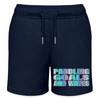 fun international soccer joke sup soccer drills - Kinder Organic Joggingshorts Mini Bolter von Stanley/Stella - Navy - Vorne