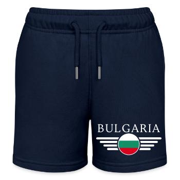 Bulgarien T-Shirt: Charme in jedem Stich - Kinder Organic Joggingshorts Mini Bolter von Stanley/Stella - Navy - Vorne