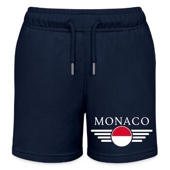 T-shirt Monaco : Glamour, Brillance - Short de jogging enfant bio Stanley/Stella - bleu marine - Devant