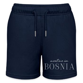 Bosnie Elégance T-shirt - Short de jogging enfant bio Stanley/Stella - bleu marine - Devant