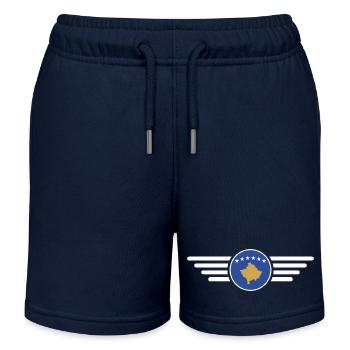 T-shirt de style Kosovo - Short de jogging enfant bio Stanley/Stella - bleu marine - Devant