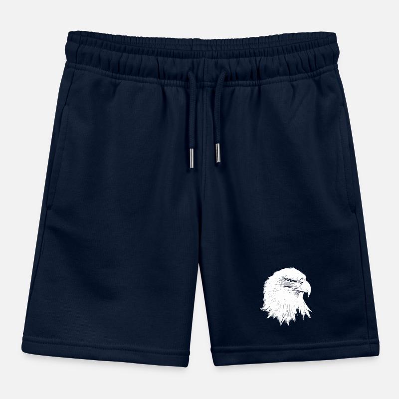 Eagle / Bald Eagle Kids Organic Sweat Shorts by Stanley/Stella