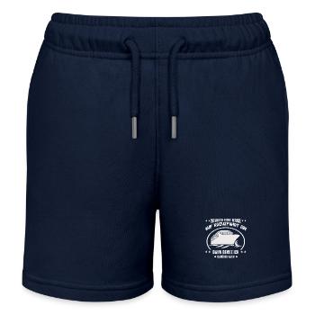 Kreuzfahrt wenn ich nicht gerade auf Kreuzfahrt - Kinder Organic Joggingshorts Mini Bolter von Stanley/Stella - Navy - Vorne