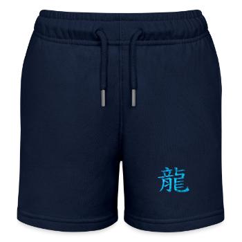 Chinesisch Drache - Kinder Organic Joggingshorts Mini Bolter von Stanley/Stella - Navy - Vorne