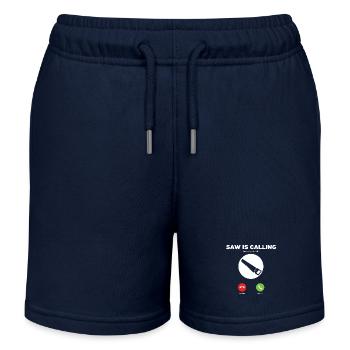 My saw is calling to me - Kids Organic Sweat Shorts by Stanley/Stella - navy - Front
