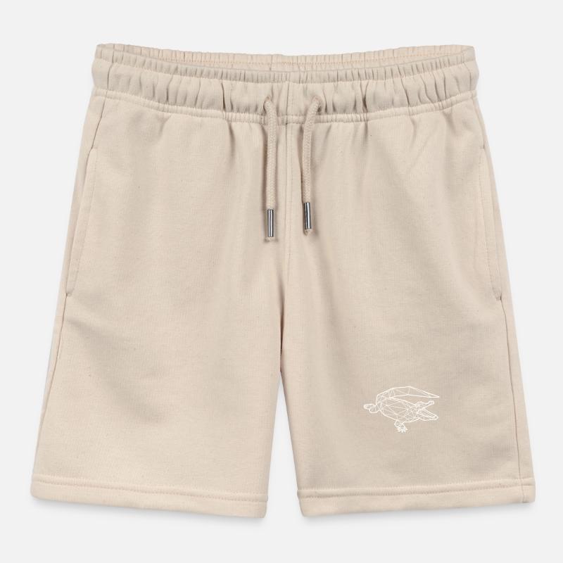 Crocodile polygon Kids Organic Sweat Shorts by Stanley/Stella