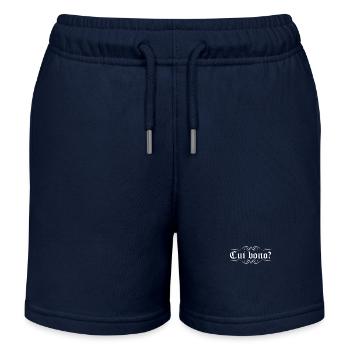 Lateinische Spruch - Cui Bono - Kinder Organic Joggingshorts Mini Bolter von Stanley/Stella - Navy - Vorne