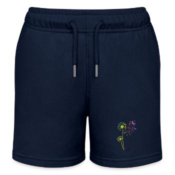 Pissenlit tatouage Dandelion Arc de Pissenlit - Short de jogging enfant bio Stanley/Stella - bleu marine - Devant