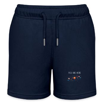 Système solaire - Short de jogging enfant bio Stanley/Stella - bleu marine - Devant