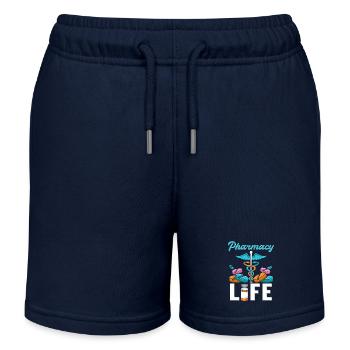Apotheker Pharmacy Life Apotheke Pharmazie Student - Kinder Organic Joggingshorts Mini Bolter von Stanley/Stella - Navy - Vorne