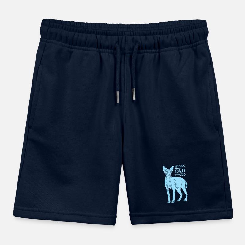 Sphynx Dad Sphynx Cat Sphinx Cat Gift Kids Organic Sweat Shorts by Stanley/Stella