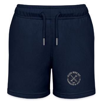 Cadeau de gardien de concierge - Short de jogging enfant bio Stanley/Stella - bleu marine - Devant