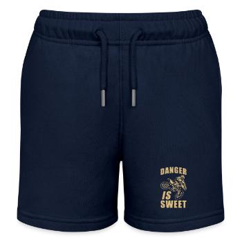Motocross - Short de jogging enfant bio Stanley/Stella - bleu marine - Devant