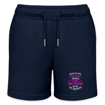 Ich habe zwei Töchter - Mutter und Tochter - Kinder Organic Joggingshorts Mini Bolter von Stanley/Stella - Navy - Vorne