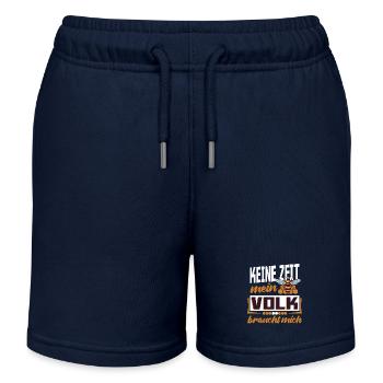 Keine Zeit mein Volk ruft Bienen Imker Honig - Kinder Organic Joggingshorts Mini Bolter von Stanley/Stella - Navy - Vorne