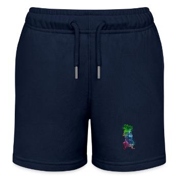 Farbenfroher Degu - Kinder Organic Joggingshorts Mini Bolter von Stanley/Stella - Navy - Vorne