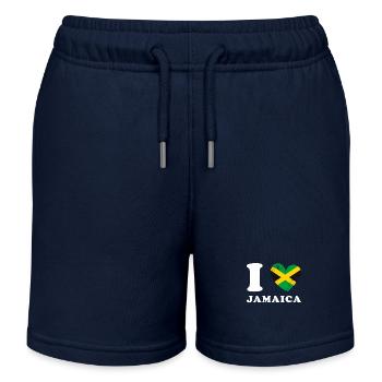 J’adore la Jamaïque - Short de jogging enfant bio Stanley/Stella - bleu marine - Devant