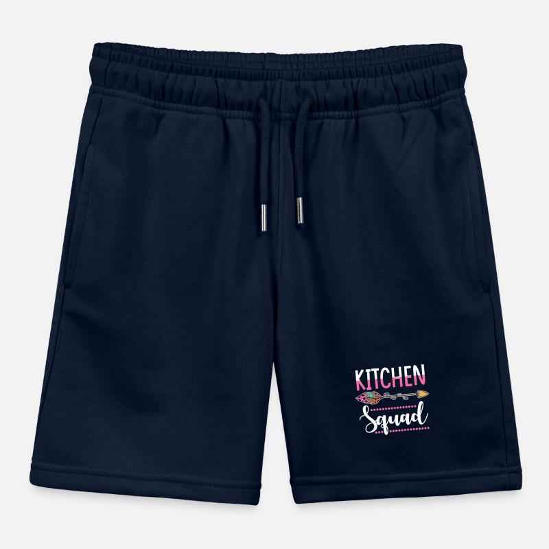 Kitchen worker group Kids Organic Sweat Shorts by Stanley/Stella