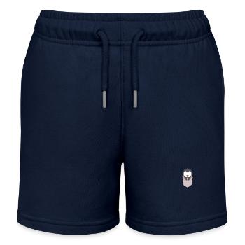 Pinguin Liebe Pocket Pinguine - Kinder Organic Joggingshorts Mini Bolter von Stanley/Stella - Navy - Vorne