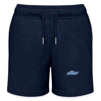 Motorboot Design für Motorbootfahrer - Kinder Organic Joggingshorts Mini Bolter von Stanley/Stella - Navy - Vorne