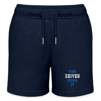 Le chauffeur le fait cadeau de conducteur - Short de jogging enfant bio Stanley/Stella - bleu marine - Devant
