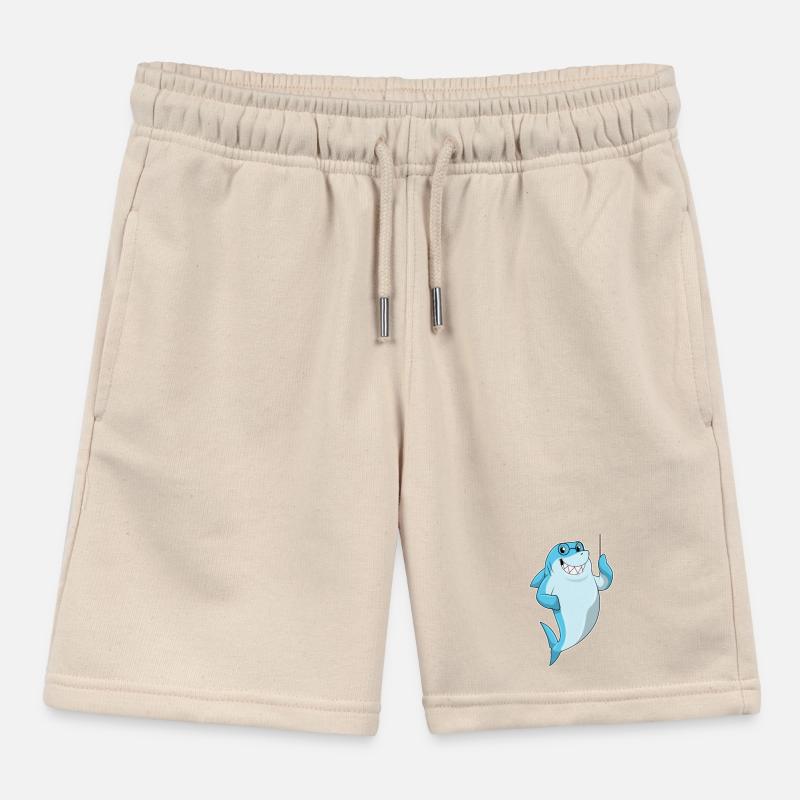 Hai als Lehrer mit Pointer Kinder Organic Joggingshorts Mini Bolter von Stanley/Stella