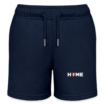 Belgium Home Belgium Flag Belgium Love - Kids Organic Sweat Shorts by Stanley/Stella - navy - Front